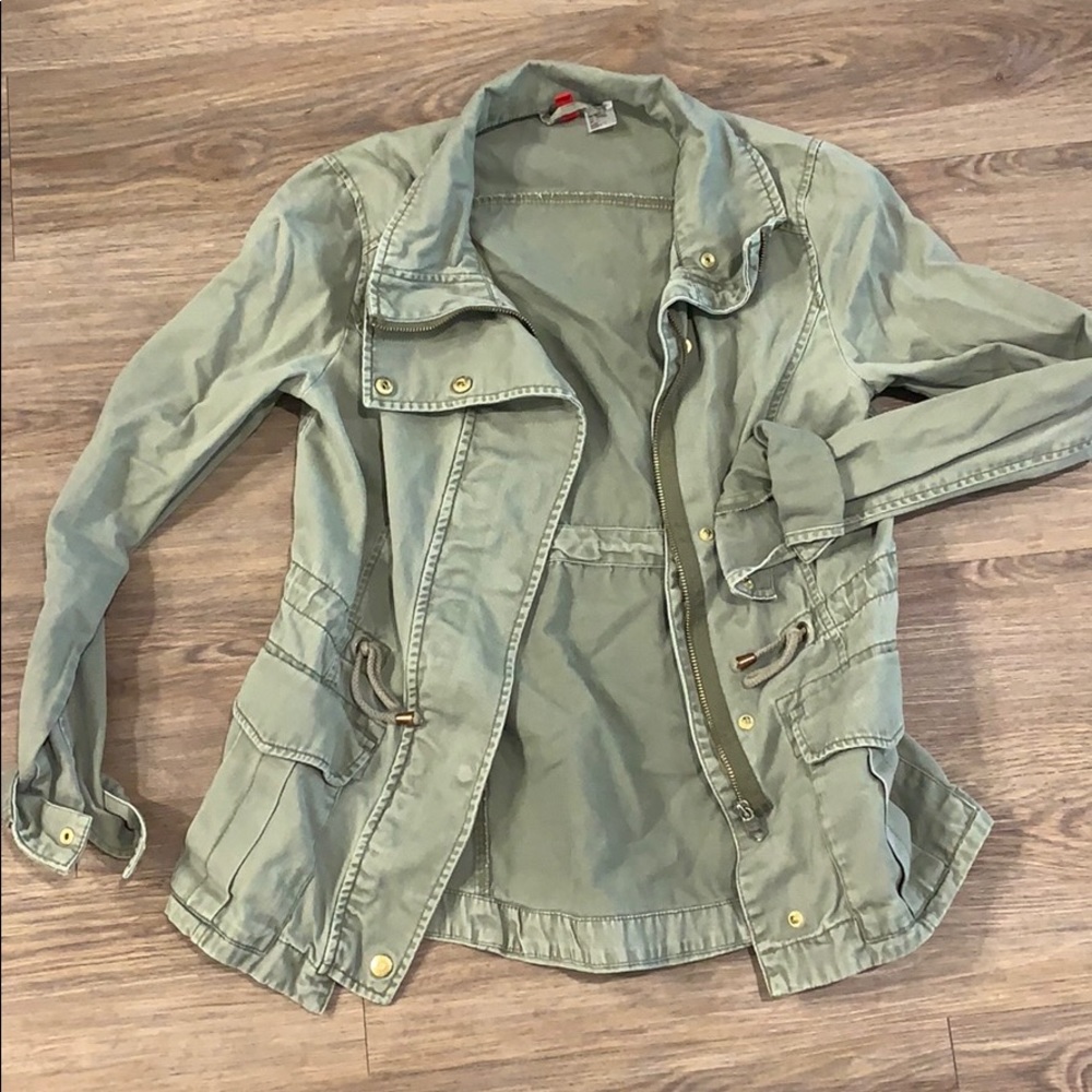 Green army jacket